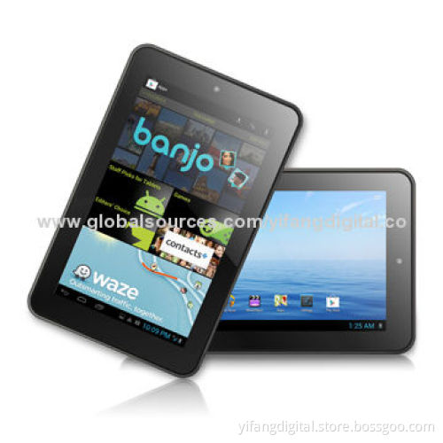 7-inch Tablet PC with AML8726-MX Dual Core Cortex-A9/1.5GHz, Dual Camera and 1024*600 Resolution